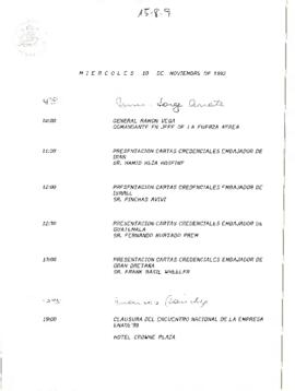 Programa miércoles 10 de noviembre de 1993