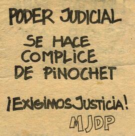 Poder Judicial se hace cómplice de Pinochet ¡Exigimos justicia!