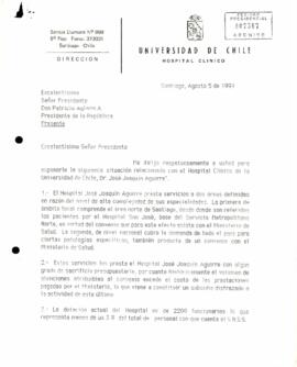 [Carta del Director Clínico de la Universidad de Chile]