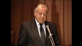 Presidente Aylwin ofrece discurso en clausura de ENADE 92: video
