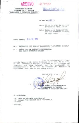 [Oficio Reservado N° 75 de Intendente de Magallanes, remite oficio]