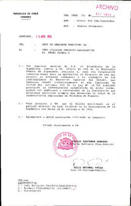 [Envío de fotocopias de cartas al Jefe de División Juridico-Legislativa Sr. Pedro Correa O.]