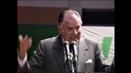Presidente Aylwin ofrece discurso en Valdivia: video