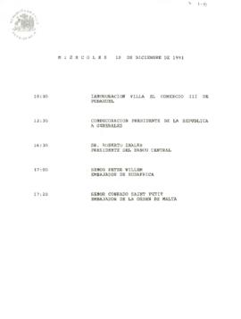 Programa lunes 18 de diciembre de 1991