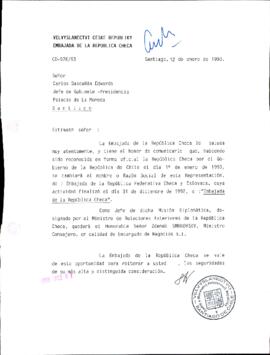 [Carta de la Embajada de la República Checa]