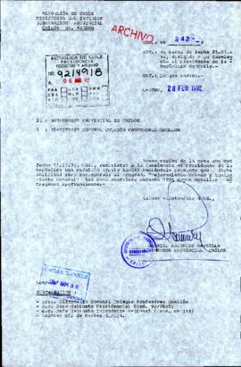 [Carta del Gobernador Provincial de Chiloé dirigida al Directorio Comunal del Colegio de Profesores de Quellón]