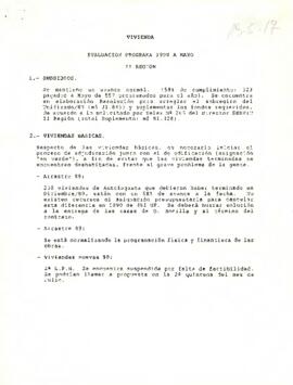 Vvienda Evaluación Programa 1990 a Mayo II Región