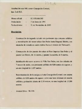 Ampliación ruta 160, sector Concepción-Coronel km. 2 al 19,5