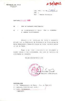 [Carta de Federación Nacional de Tripulantes de Naves Espaciales y R.S. de Chile]
