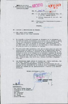 [Orden N° 1400/176 de la Municipalidad de Pudahuel por situación de ex-campamento Bernardo O'Higgins]