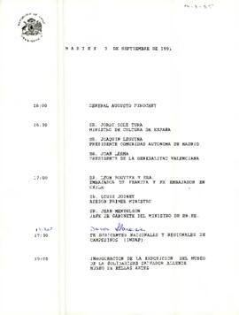 Programa Martes 3 de Septiembre de 1991