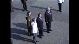 Presidente Aylwin recibe al Canciller de Alemania Helmut Kohl : video