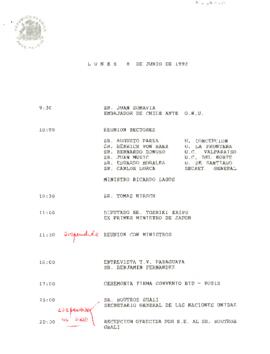 Programa lunes 8 de junio 1992