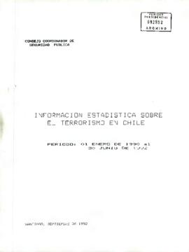 Información estadística sobre el terrorismo en Chile