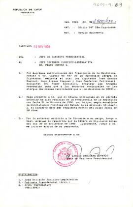 [Carta de Jefe de Gabinete a Sr. Pedro Correa sobre deudores municipales]