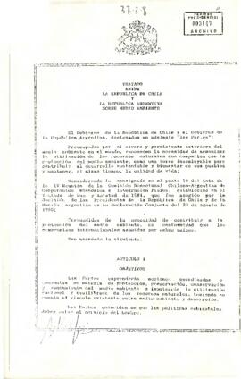 [Tratado de Chile y Argentina por el Medio Ambiente]