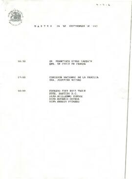 Programa Martes 29 de Septiembre de 1992.