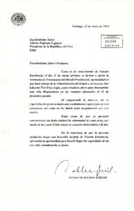 [Carta dirigida a Alberto Fujimori]