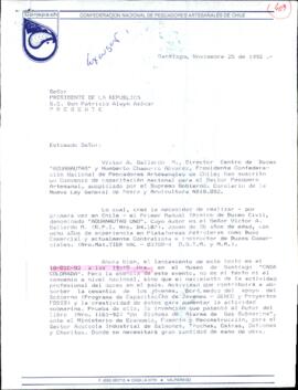 [Carta de Confederación Nacional de Pescadores de Chile]