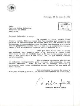 [Carta dirigida a Embajador de Chile en Estados Unidos]