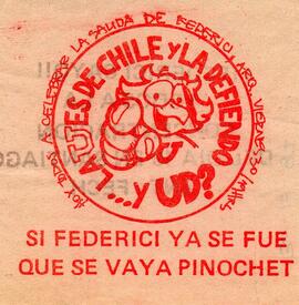 Si Federici ya se fue que se vaya Pinochet