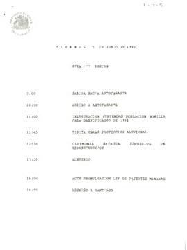 Programa viernes 5 de junio de 1992