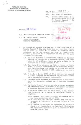 Informa sobre cierre de la Sección Educación Basica de la Escuela Especial F-258 de Viña del Mar