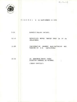 Programa Viernes 6 de Septiembre de 1991