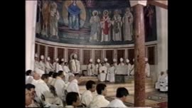 Presidente Aylwin asiste a misa en la Basílica de Santa María la Mayor de Linares: video