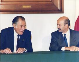 Visita de Estado del Presidente Patricio Aylwin a México: Reunión con el Presidente Carlos Salinas de Gortari