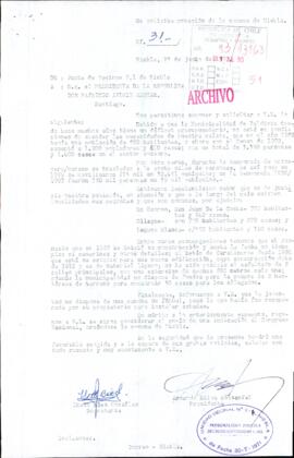 [Solicitud de Junta de Vecinos para la creación de la comuna de Niebla dirigida al Presidente Patricio Aylwin]