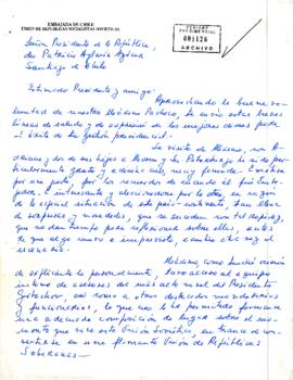 [Carta de la embajada de Chile en las URSS]