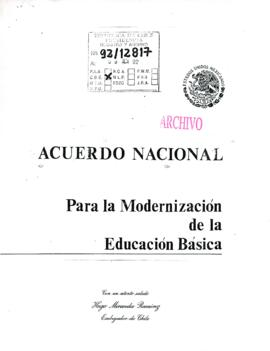 Acuerdo Nacional: Para la modernización de la Educación básica