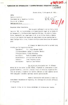 [Carta de Fundación de Integración y Confraternidad Argentino-Chilena]