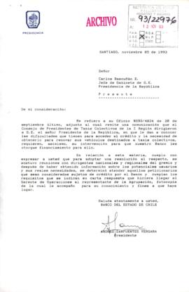 [Presidente Banco del Estado,  responde oficio 93/4834]