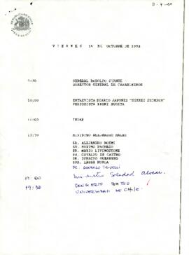 Programa Viernes 16 de Octubre de 1992.