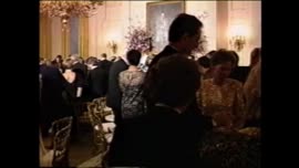 Cena en honor al Presidente Aylwin en la Casa Blanca Washington D. C. : video