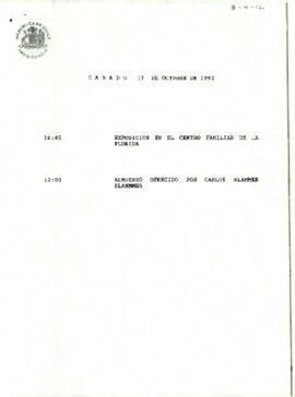 Programa Sábado 17 de Octubre de 1992.