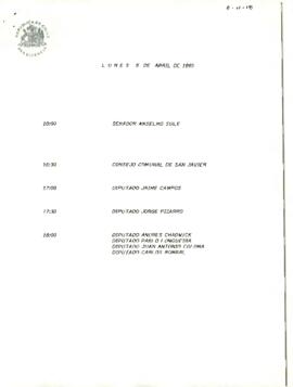 Programa Lunes 05 y Martes 06 de Abril 1993.