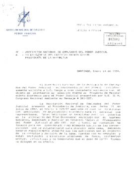 Petición al Presidente de audiencia por el Directorio Nacional de la Asociación de Empleados del Poder judicial en 1994