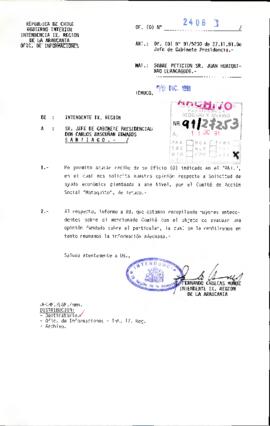 [Oficio Ord. Nº 2408 de Intendente de  La Araucanía, responde en relación a Of. Gab. Pres. Nº 91/5230]