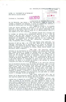 [Carta de Asociación de Funcionarios Municipales de San Bernardo]