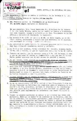 [Carta de Comunidad Educativa de Escuela G de Puyehue dirigida al Presidente Patricio Aylwin]