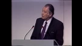 Presidente Aylwin pronuncia discurso en la Cumbre de la Tierra: video
