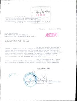 [Carta del Presidente de la Corporación Mutual de Discapacitados en Actos de Servicio de las, FF.AA., Carabineros y Policía de Investigaciones de Chile]