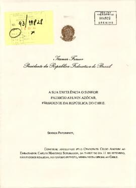[Carta del Presidente de Brasil]