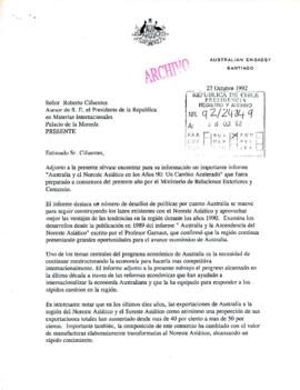 [Carta de Embajada de Australia en Chile]
