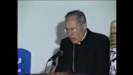 Presidente Aylwin asiste a aniversario de la Vicaría de la Solidaridad : video